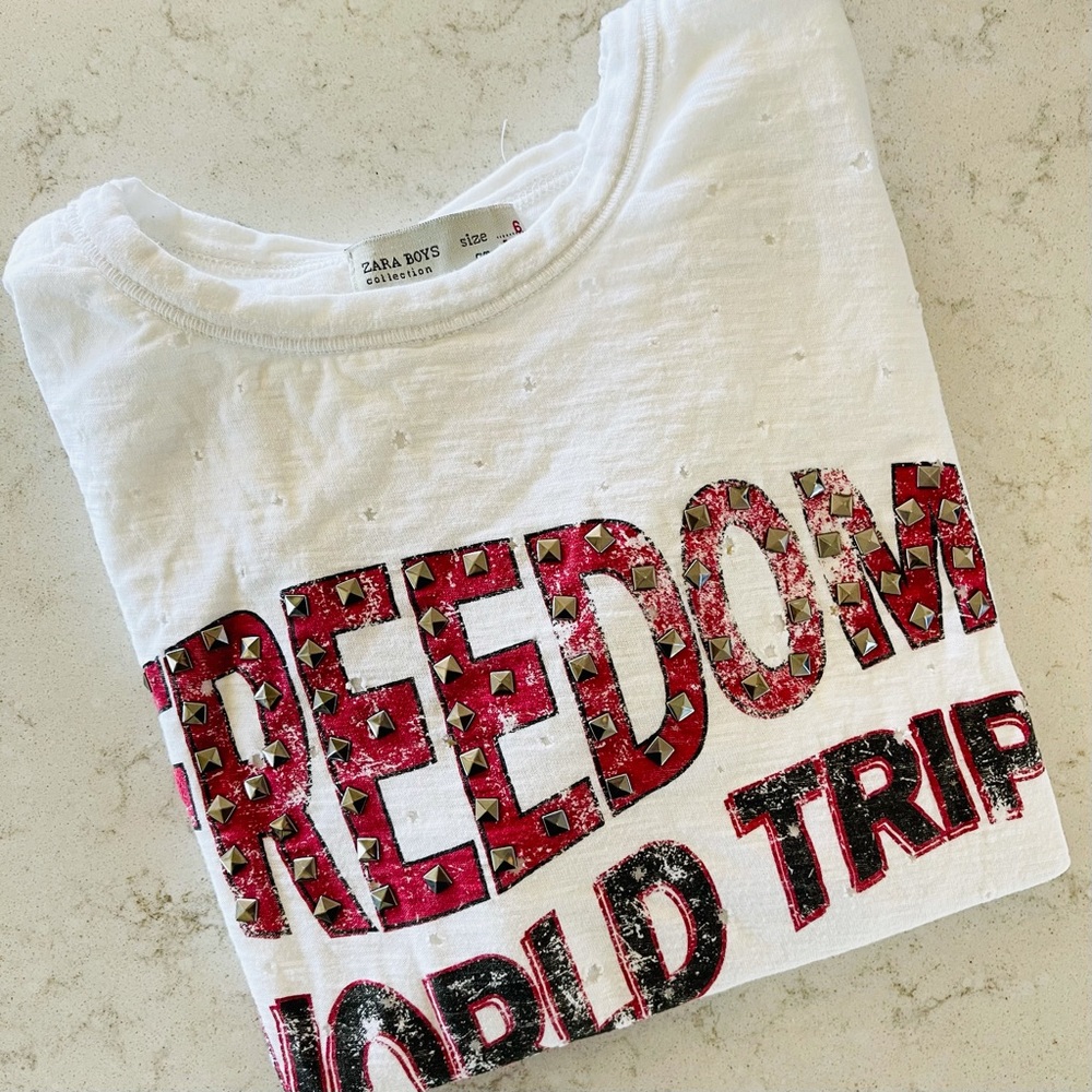 Zara Boys Distressed Band Tee 6